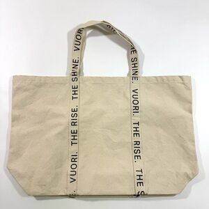 Vuori The Rise The Shine Canvas Tote Bag Limited Edition Reusable